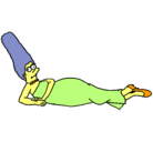 Dibujo Marge pintado por luzmerry