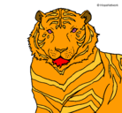 Dibujo Tigre pintado por brendiitaa