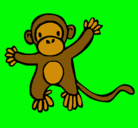 Dibujo Mono pintado por genesis
