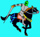Dibujo Caballero a caballo IV pintado por marcos