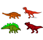 Dibujo Dinosaurios de tierra pintado por gabriel