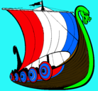 Dibujo Barco vikingo pintado por BrunoParodi