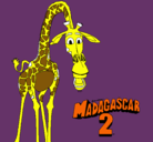 Dibujo Madagascar 2 Melman pintado por DIANAKAREN