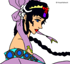 Dibujo Princesa china pintado por ch@vit@