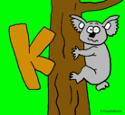 Dibujo Koala pintado por sebastian