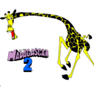 Dibujo Madagascar 2 Melman 2 pintado por ANTONI