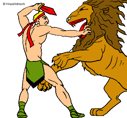 Gladiador contra león