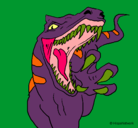 Dibujo Velociraptor II pintado por jenni