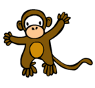 Dibujo Mono pintado por pepe