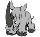Dibujo Rinoceronte II pintado por ben10