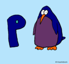 Dibujo Pingüino pintado por patriciopitrucen