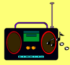 Dibujo Radio cassette 2 pintado por GrabadorAtTheDriveIn