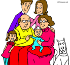 Dibujo Familia pintado por GALA