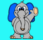 Dibujo Elefante 2 pintado por josefina