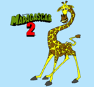 Dibujo Madagascar 2 Melman pintado por HERIBERTO