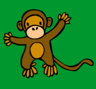 Dibujo Mono pintado por Cami
