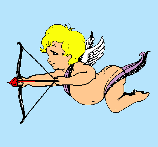 Cupido volando