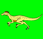 Dibujo Velociraptor pintado por jeremy.