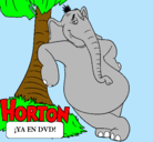 Dibujo Horton pintado por yamile