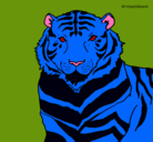 Dibujo Tigre pintado por alexis