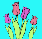 Dibujo Tulipanes pintado por aracellyovando