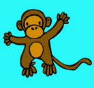 Dibujo Mono pintado por valeygiuli