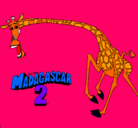 Dibujo Madagascar 2 Melman 2 pintado por AFRICA