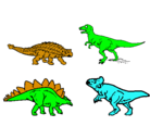 Dibujo Dinosaurios de tierra pintado por rafa