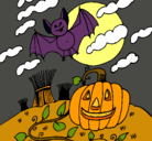 Dibujo Paisaje de Halloween pintado por juanignaciorico