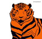 Dibujo Tigre pintado por tigere