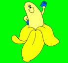 Dibujo Banana pintado por mememineo