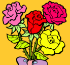Dibujo Ramo de rosas pintado por dulcemaria
