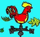 Dibujo Veletas y gallo pintado por sheilamoran