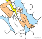 Dibujo Dios Zeus pintado por rubenxd