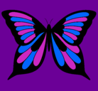 Dibujo Mariposa pintado por nefertiti