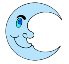 Dibujo Luna pintado por janeth