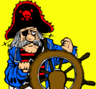 Dibujo Capitán pirata pintado por WALTER