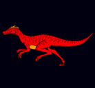 Dibujo Velociraptor pintado por Sofia