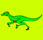 Dibujo Velociraptor pintado por anain