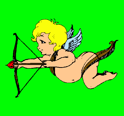 Cupido volando