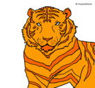 Dibujo Tigre pintado por yanet