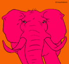 Dibujo Elefante africano pintado por DAVID
