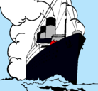 Dibujo Barco de vapor pintado por carlos