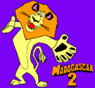 Dibujo Madagascar 2 Alex 2 pintado por monse