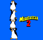 Dibujo Madagascar 2 Pingüinos pintado por bryan