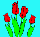 Dibujo Tulipanes pintado por lizeht