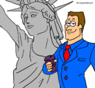 Dibujo Estados Unidos de América pintado por jasmin