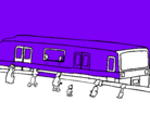 Dibujo Pasajeros esperando al tren pintado por mnn