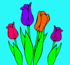 Dibujo Tulipanes pintado por rulo7