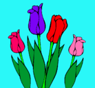 Dibujo Tulipanes pintado por jaqelin